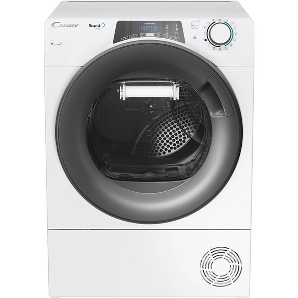 Uscator de rufe Candy RPE H9A2TRE-S RapidÓ PRO, Pompa de caldura, 9 Kg, Class A++, Alb, Wi-Fi + Bluetooth